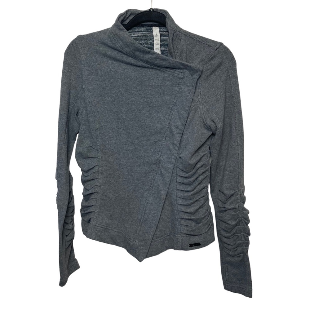 Lululemon gray ruched jacket. 6